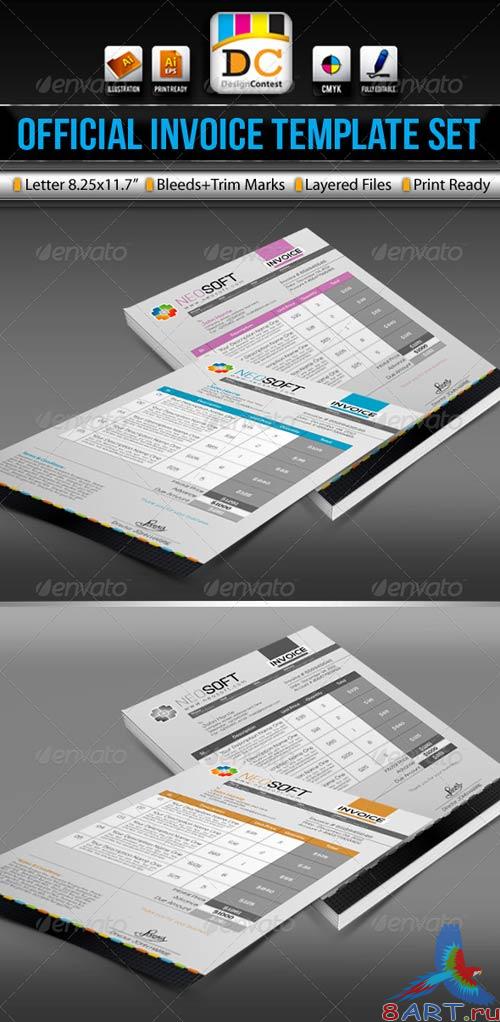 GraphicRiver NeoSoft_Official Invoice/Cash Memo Template Set