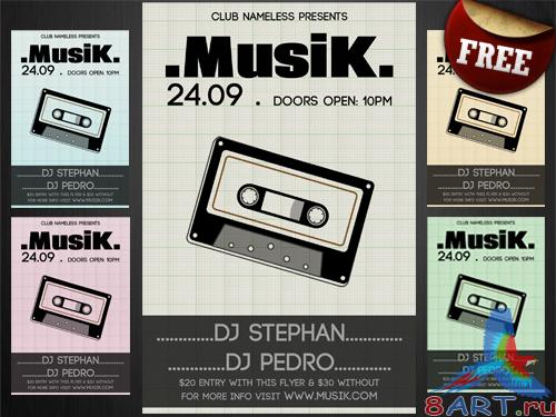PSD Template - Musik Club Party/Flyer (REUPLOAD) PSD Template - Musik Club Party/Flyer (REUPLOAD)