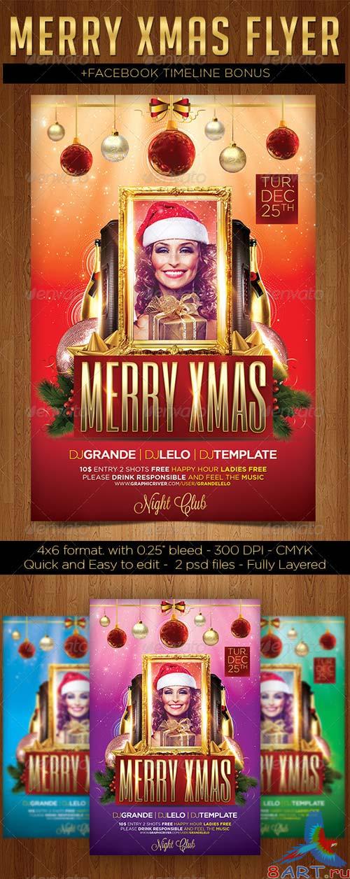 GraphicRiver Merry Xmas Flyer