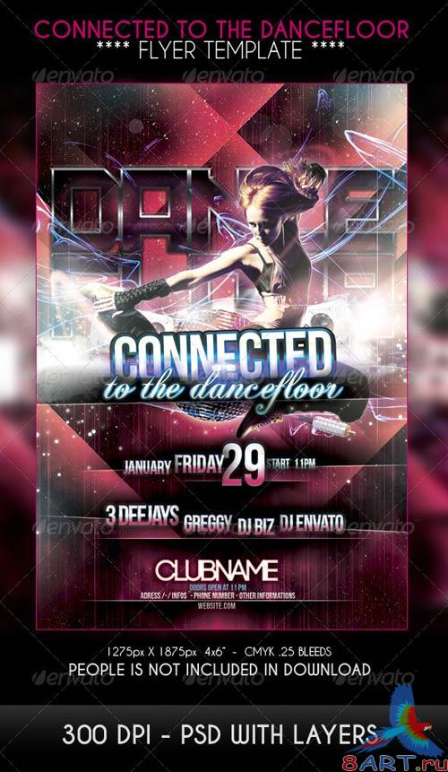 GraphicRiver Connected to the dancefloor Party Flyer