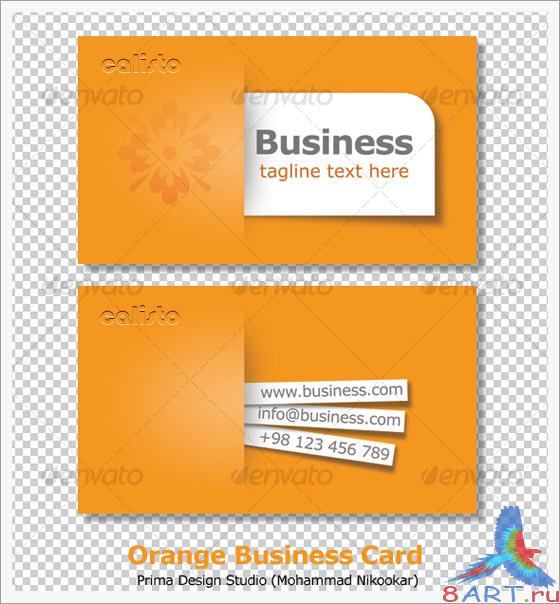 Orange Business Card - GraphicRiver Orange Business Card - GraphicRiver