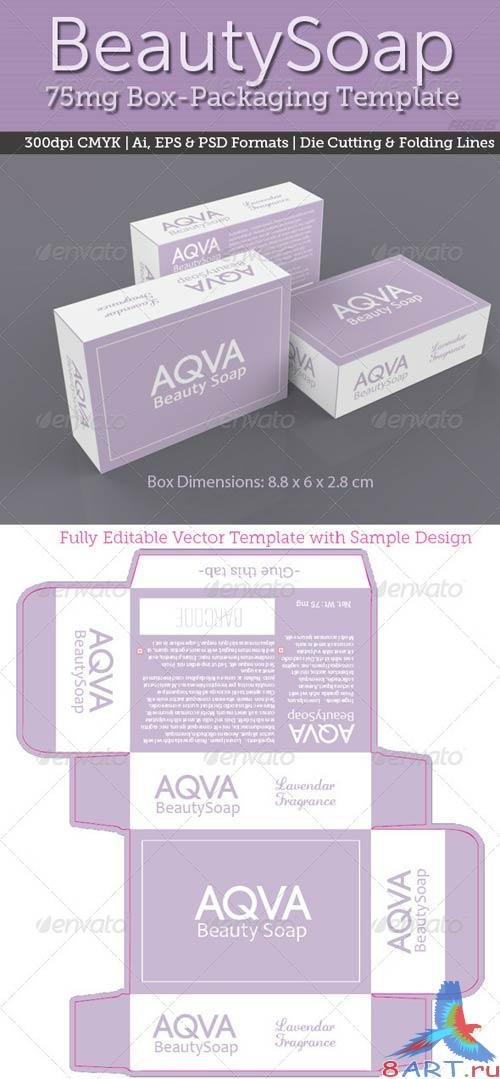 GraphicRiver BeautySoap Box Packaging Template