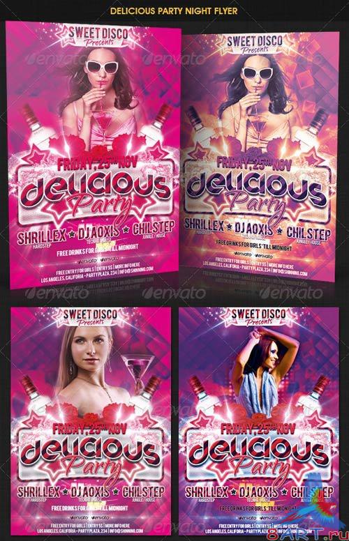 GraphicRiver Delicious Nights Party Flyer