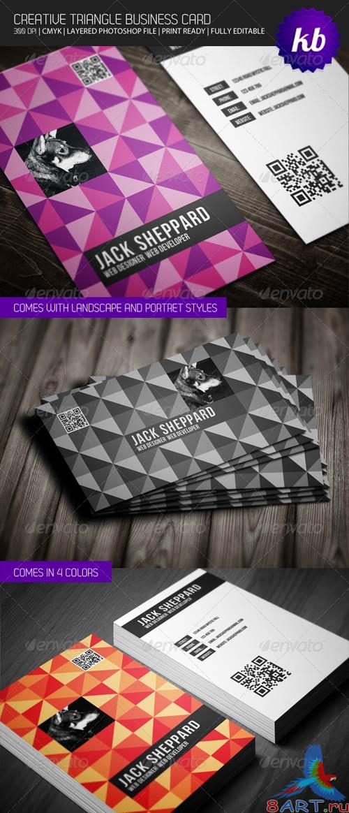 GraphicRiver Creative Triangle Business Card