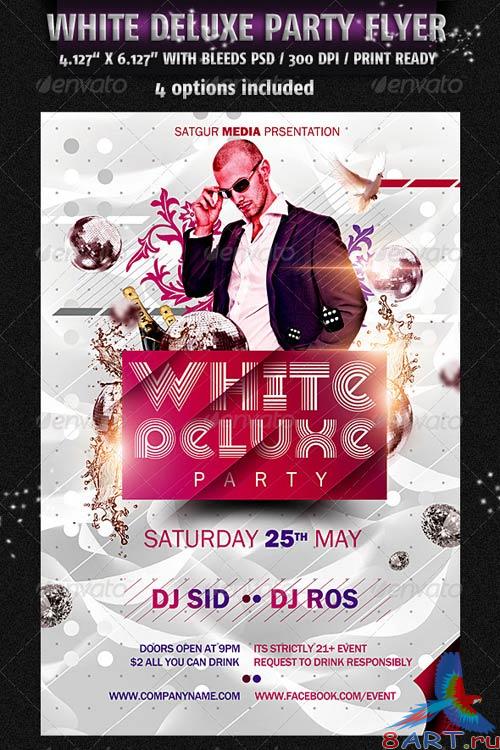 GraphicRiver White Deluxe Party Flyer