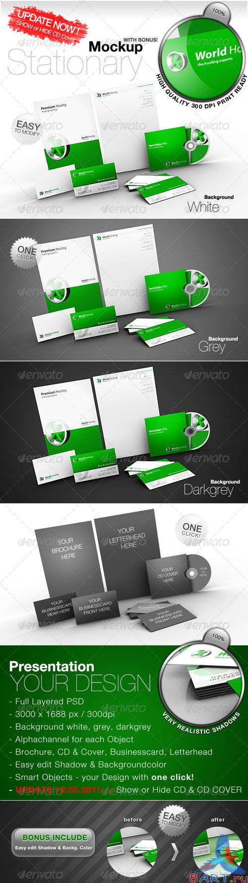 GraphicRiver Stationary Mockup - REUPLOAD