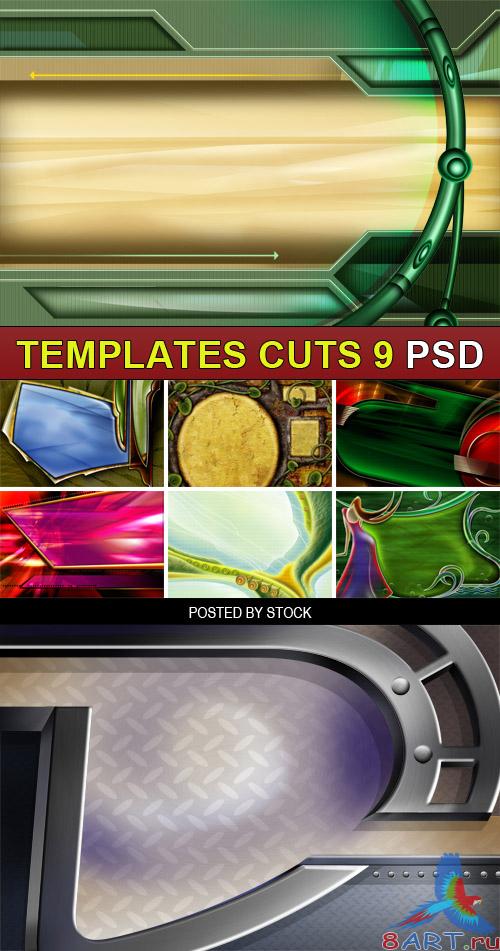 PSD Source - Templates cuts 9 PSD Source - Templates cuts 9