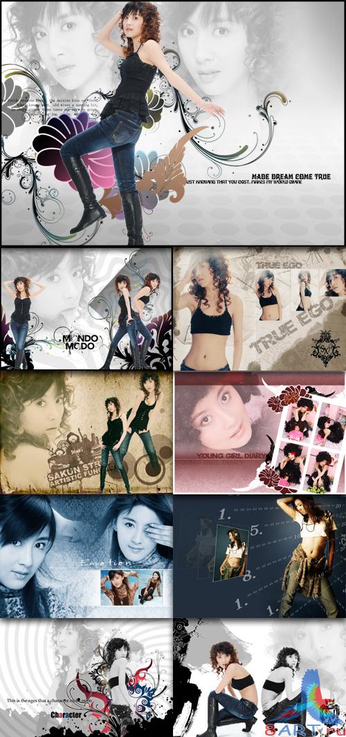 Beautiful photo album templates Temptation