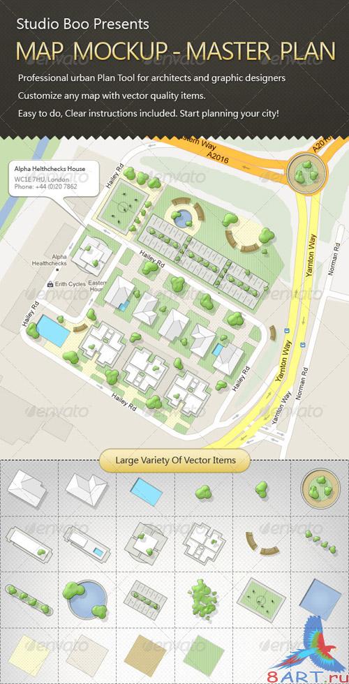 GraphicRiver Map Mock-up - REUPLOAD