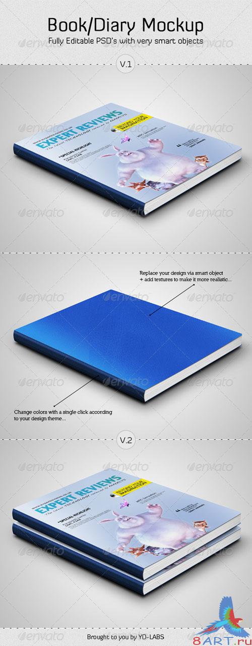 GraphicRiver Book and Diary Mockup