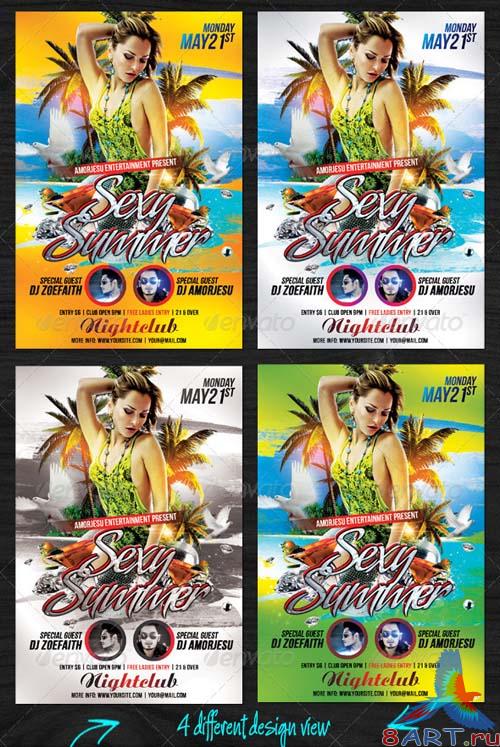 GraphicRiver Sexy Summer Flyer Template GraphicRiver Sexy Summer Flyer Template