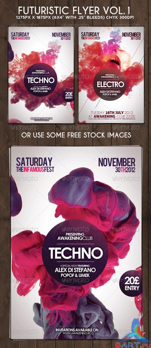 GraphicRiver Futuristic Flyer Vol. 1