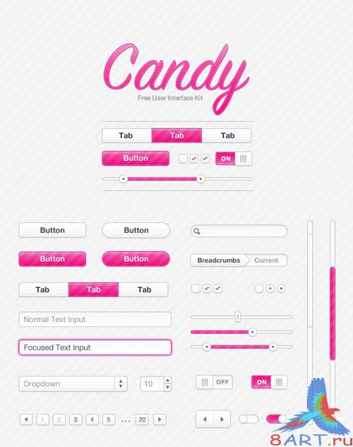 Candy UI Kit - MediaLoot