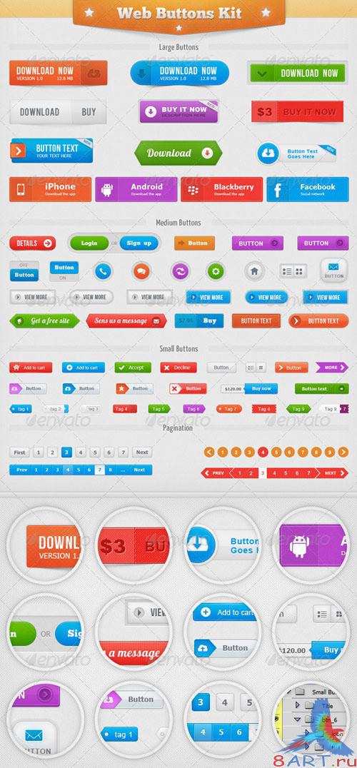 GraphicRiver Web Buttons Kit GraphicRiver Web Buttons Kit