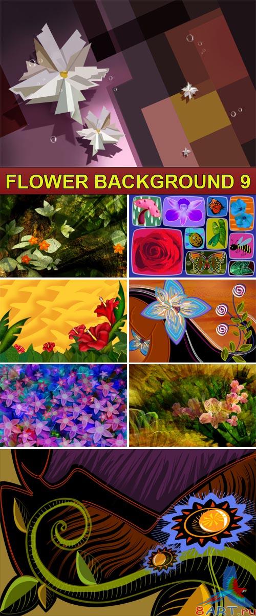 PSD Source - Flower background 9 PSD Source - Flower background 9