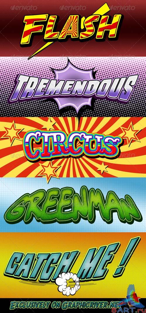 GraphicRiver Cartoon and Comic Book Styles GraphicRiver Cartoon and Comic Book Styles