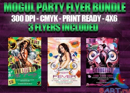 GraphicRiver Mogul Party Flyer Bundle