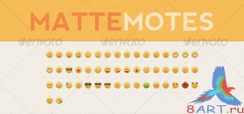 Matte Motes Emoticon Set - REUPLOAD