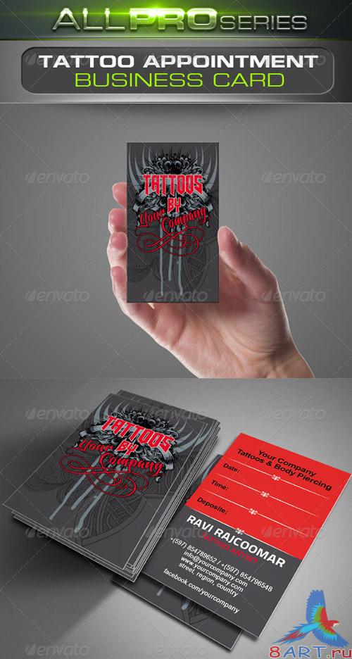 GraphicRiver Tattoo Business Card