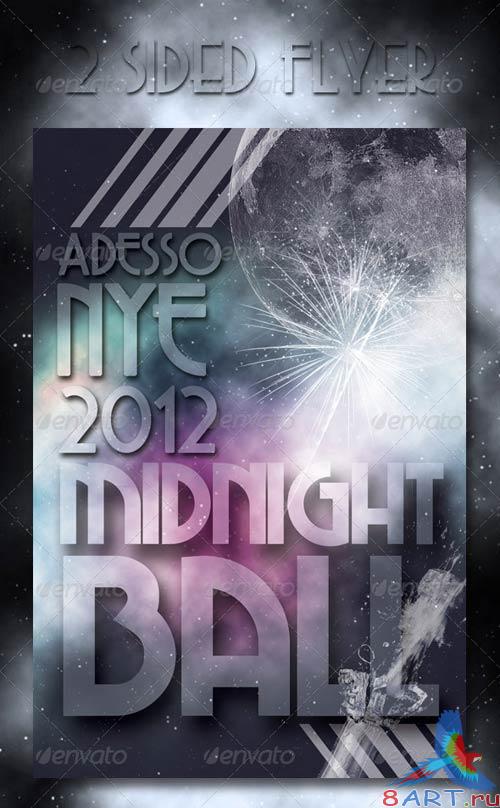 GraphicRiver Midnight Ball New Years Eve Flyer