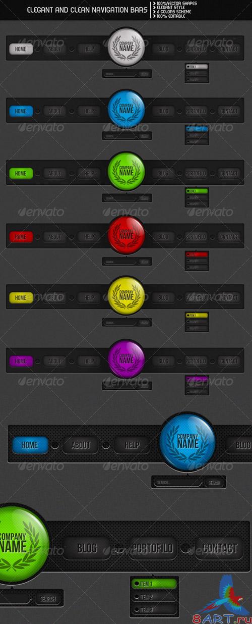 Elegant and Clean Navigation Bars Elegant and Clean Navigation Bars