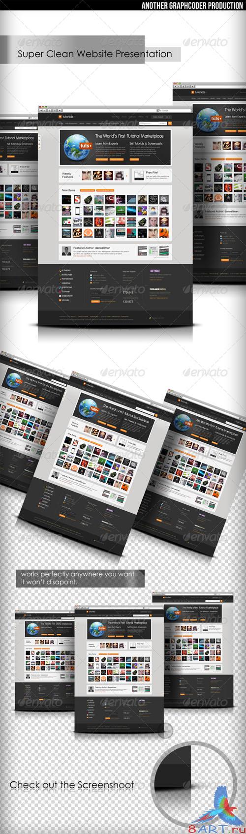 GraphicRiver - Super Clean Web Mock-Up RETAIL GraphicRiver - Super Clean Web Mock-Up RETAIL