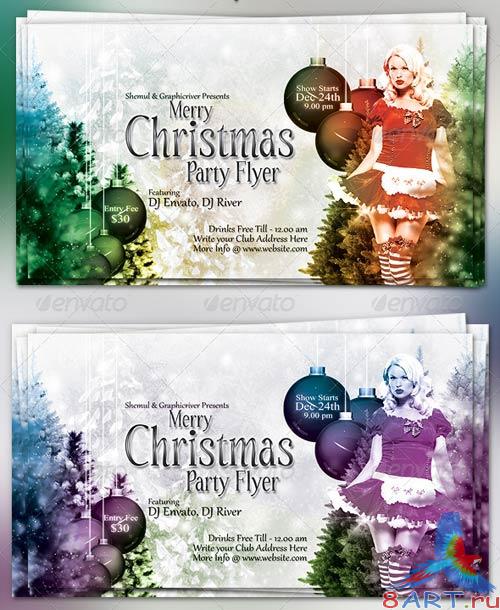 GraphicRiver Merry Christmas Party Flyer 866902