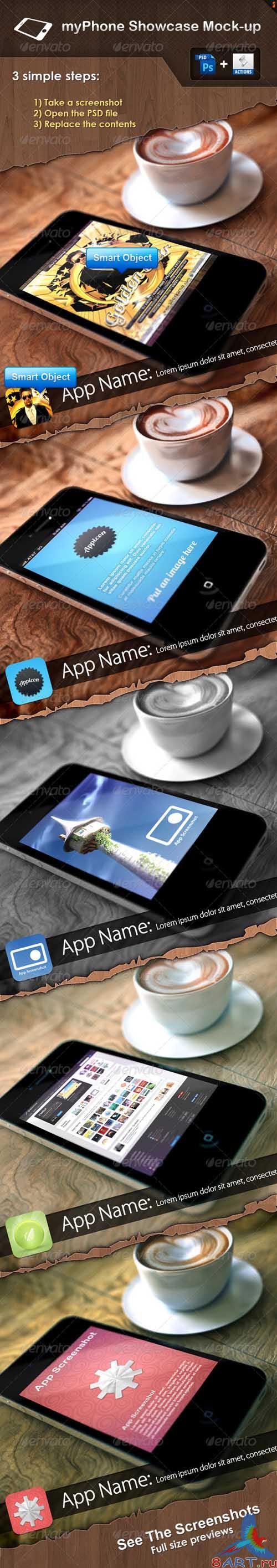 GraphicRiver myPhone Showcase Mock-up