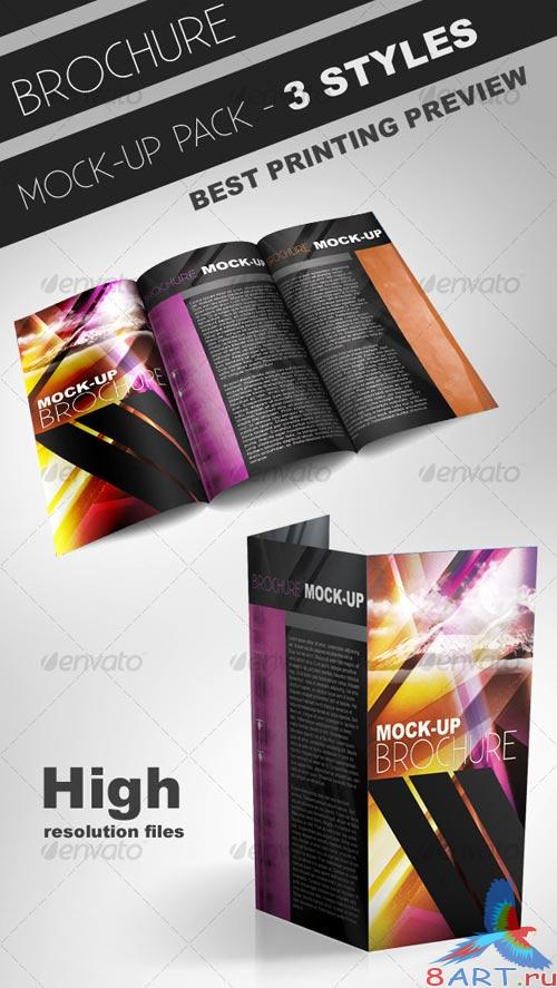 GraphicRiver Tri-Fold Brochure Mock-up Pack - 3 Styles GraphicRiver Tri-Fold Brochure Mock-up Pack - 3 Styles