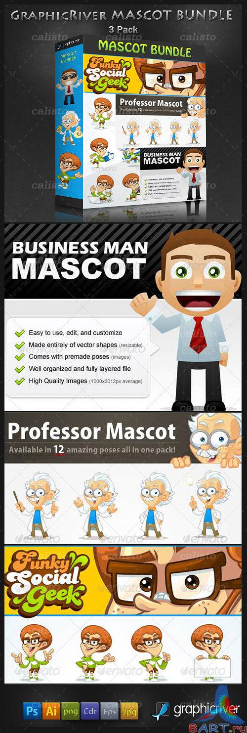 GraphicRiver - Mascot Bundle GraphicRiver - Mascot Bundle