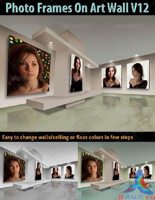 GraphicRiver Photo Frames On Art Wall V12