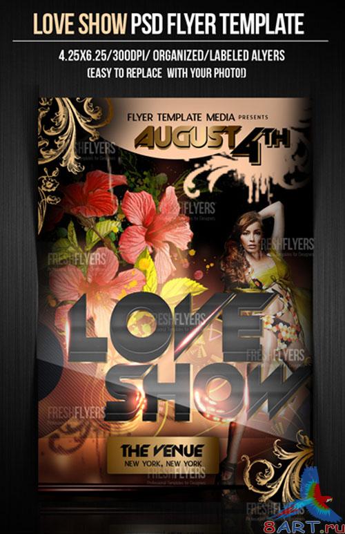 Love Show Flyer/Poster PSD Template