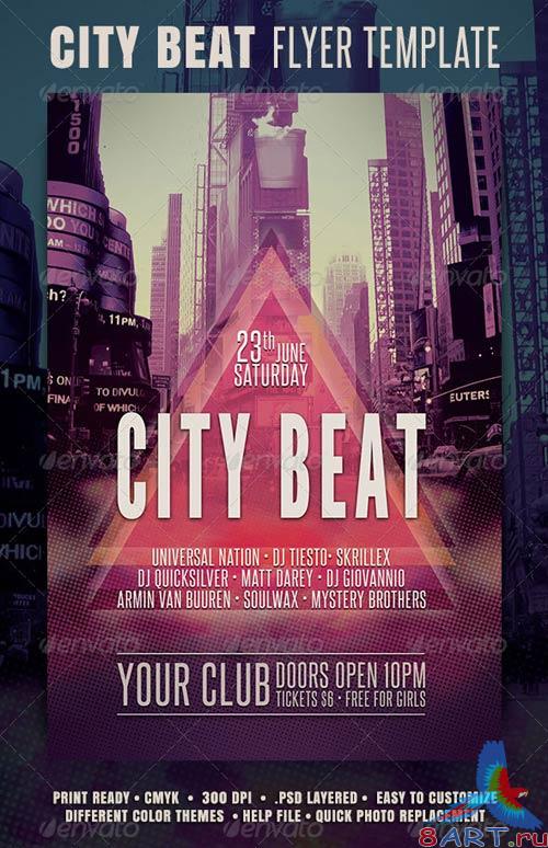 GraphicRiver City Beat Flyer