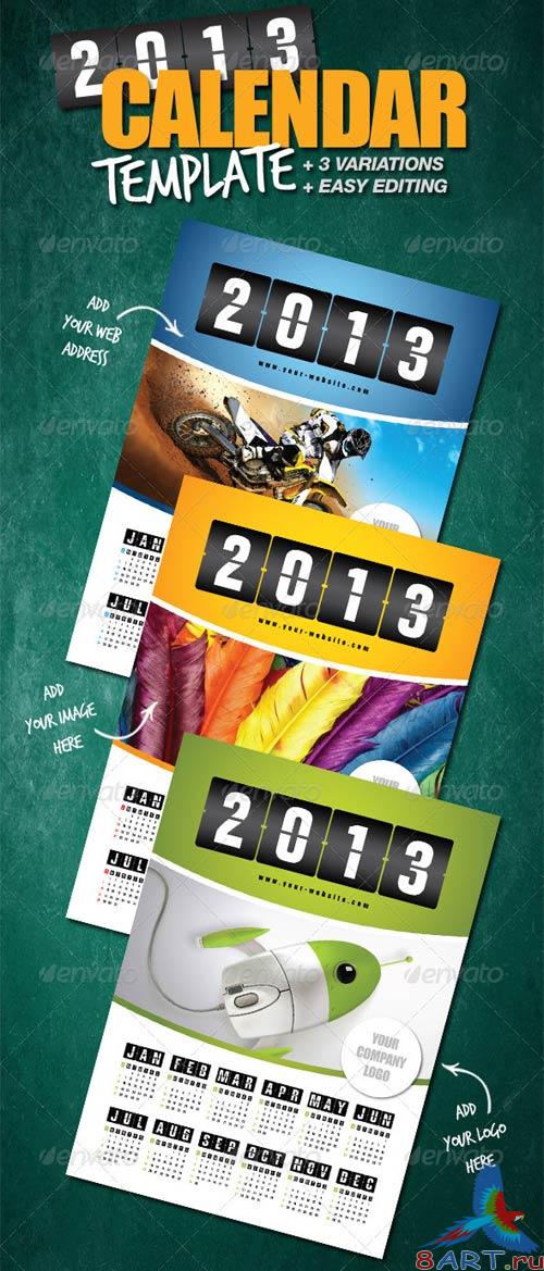 GraphicRiver Calendar Template 2013