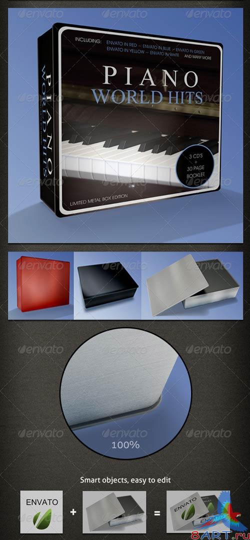 GraphicRiver CD Metal-Box Mock-up