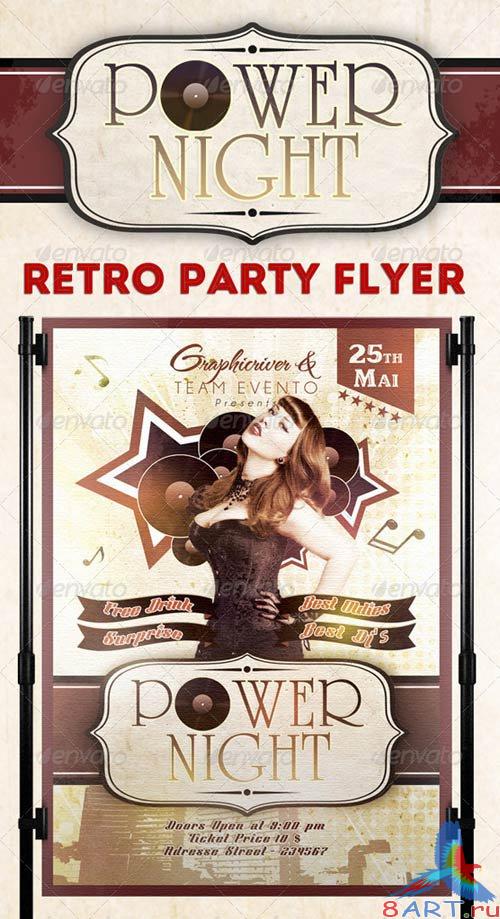 GraphicRiver Power Night Party Flyer Template