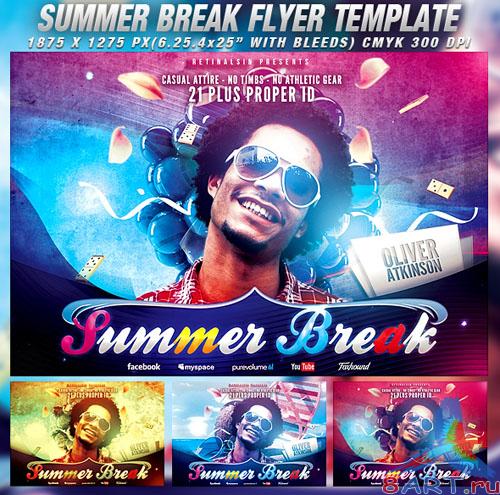 PSD Template - Summer Break Flyer/Poster