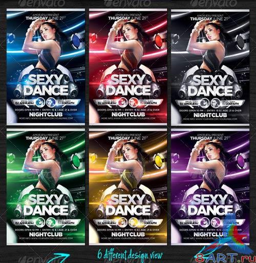 GraphicRiver Sexy Dance Flyer Template GraphicRiver Sexy Dance Flyer Template