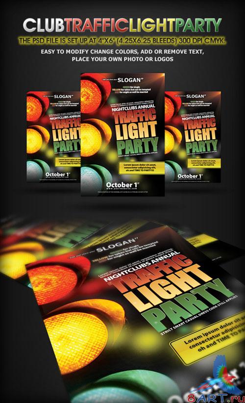 GraphicRiver Traffic Light Party Nightclub Flyer