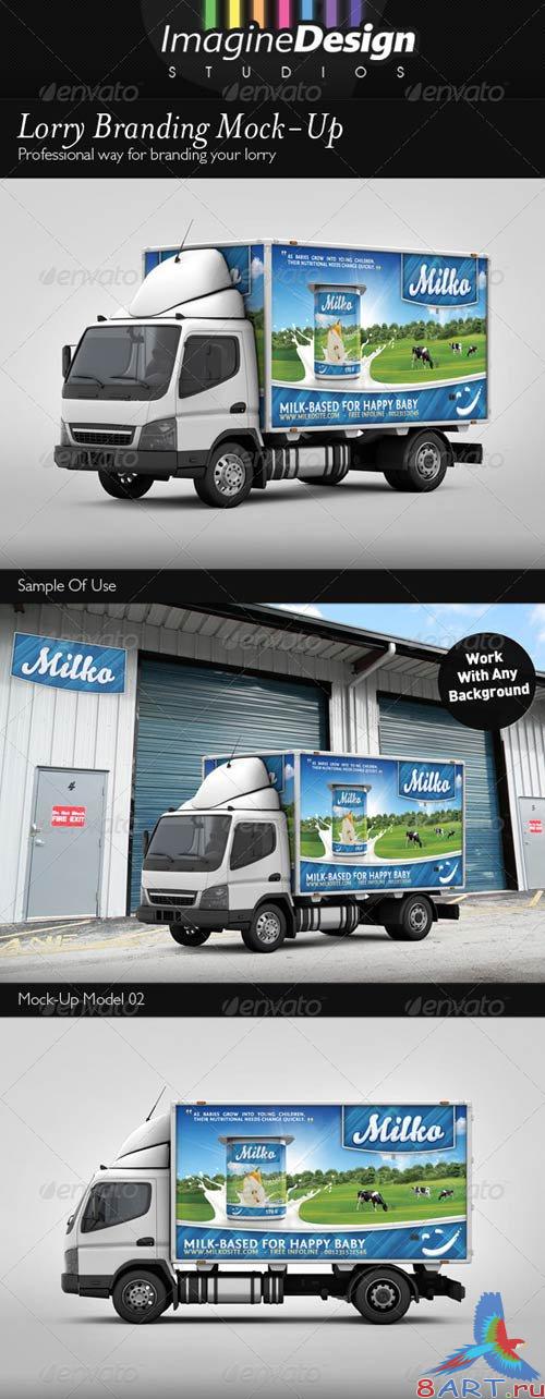 GraphicRiver Lorry Branding Mock-Up