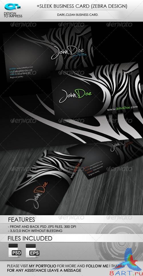 GraphicRiver +Sleek Business Card (Zebra Design)