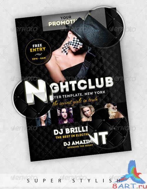 GraphicRiver Luxury Nightclub Flyer Template GraphicRiver Luxury Nightclub Flyer Template