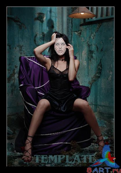    Photoshop -models On an armchair