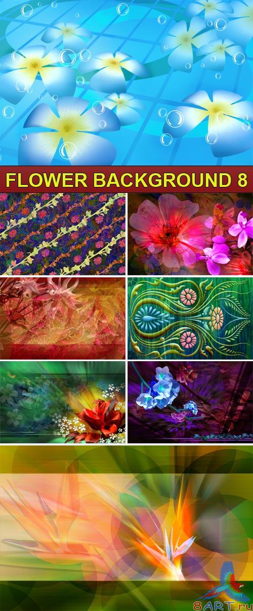 PSD Source - Flower background 8 PSD Source - Flower background 8