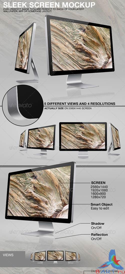 GraphicRiver Sleek Screen Mockup Template