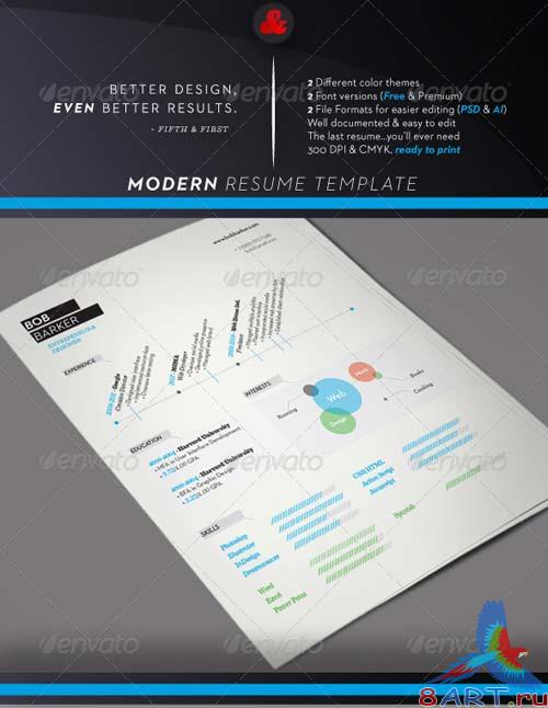 GraphicRiver Modern Resume Template