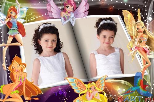 Яркие детские фоторамочки Winx Яркие детские фоторамочки Winx