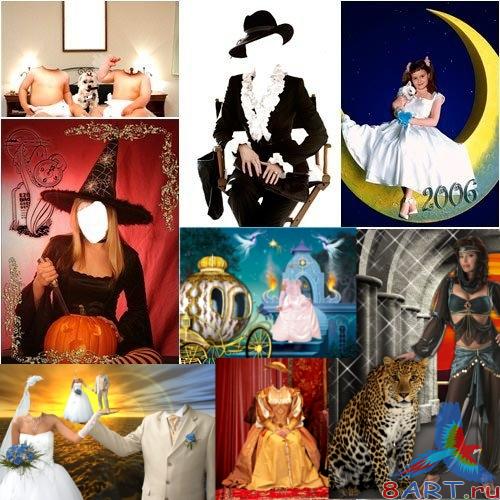 Woman Costumes Templates PSD #9 Woman Costumes Templates PSD #9