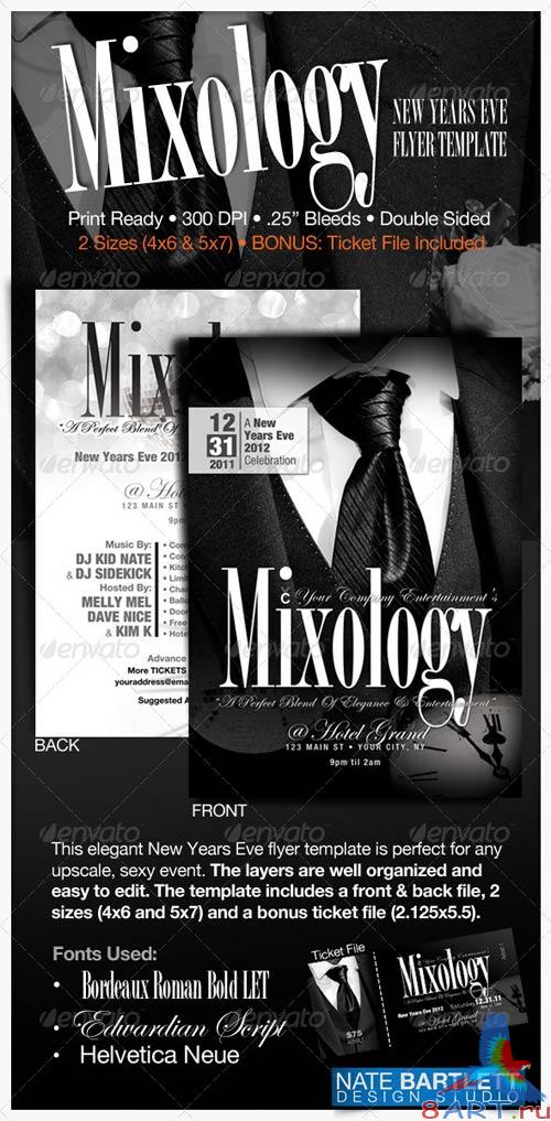 GraphicRiver Mixology - New Years Eve Flyer