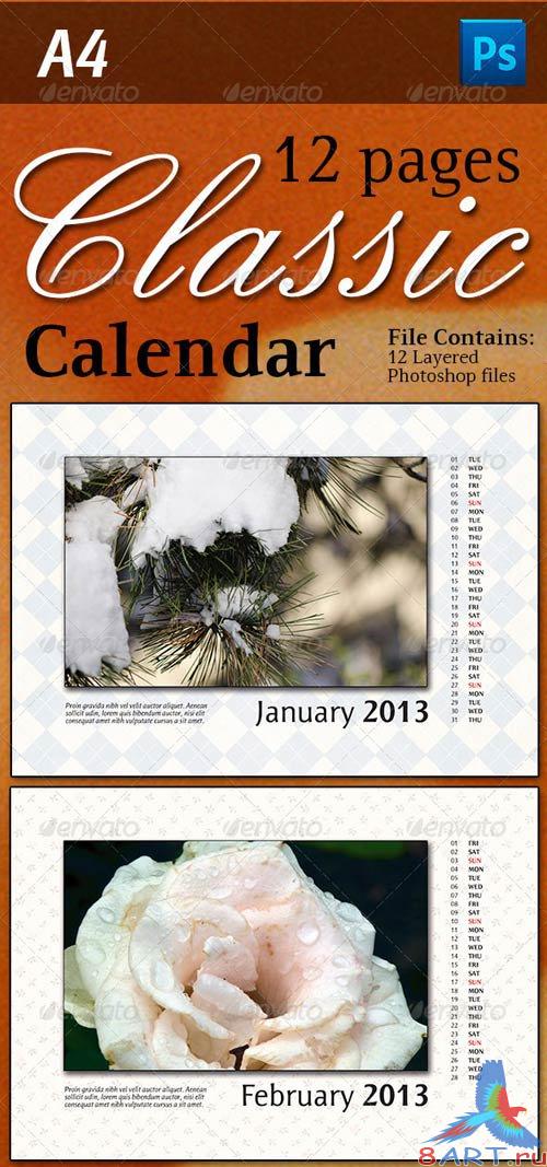 GraphicRiver 12 Pages Classic Calendar